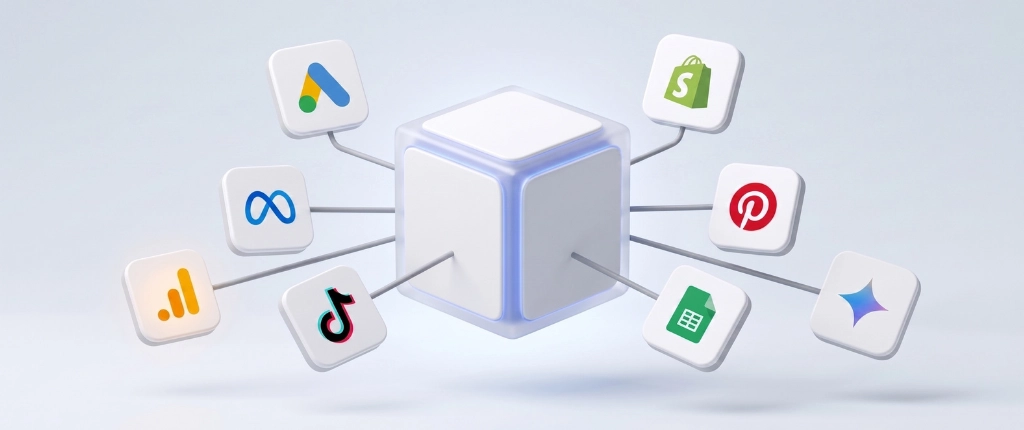 Advertising platforms and analytics tools connected to one central source of truth